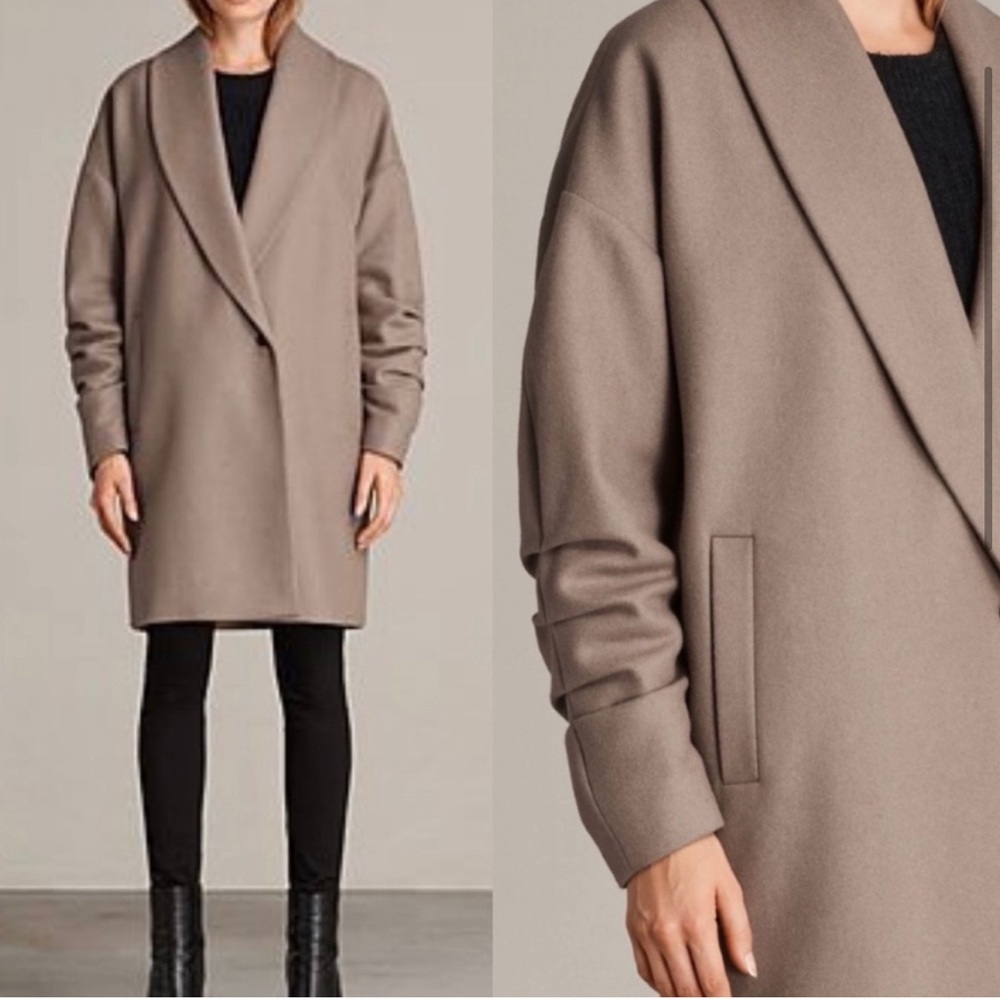 All Saints Kenzie wool coat